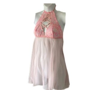 Victoria's Secret pink babydoll nightie.  Size small